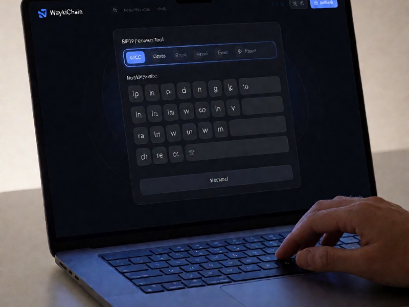 восстановление мнемонической фразы WaykiChain